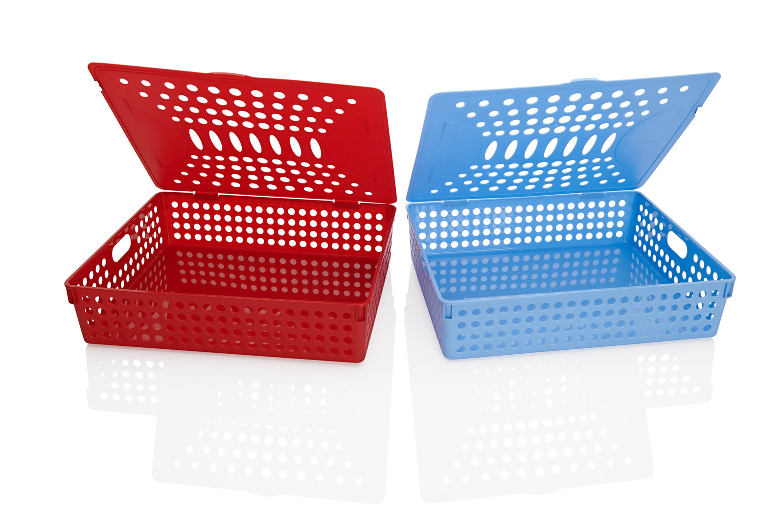 Premto A4 Heavy Duty File Storage Ketchup Red, Blue | Stationery Superstore UK