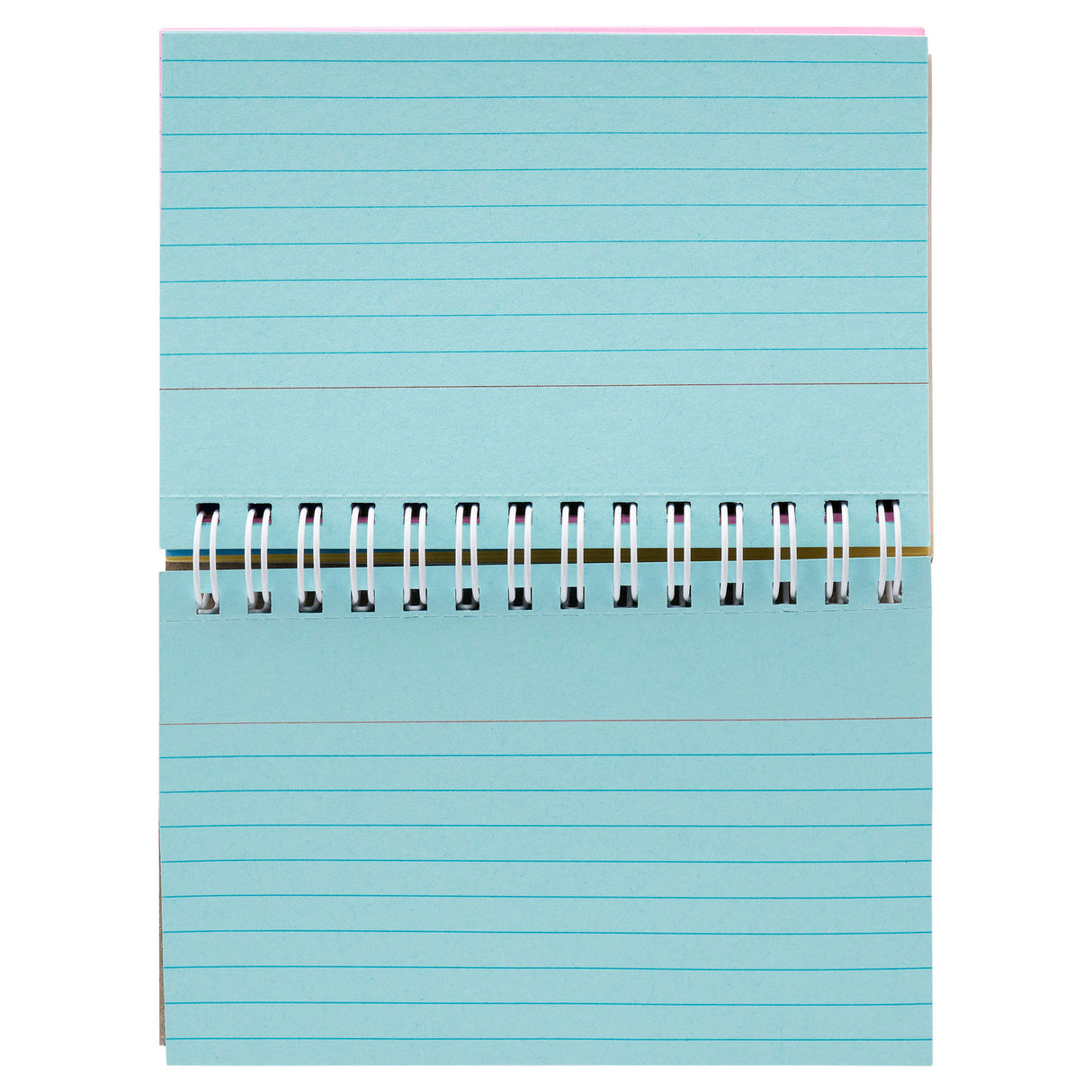 Concept 5x3 Spiral Ruled Index Cards - Colour - 50 Cards
