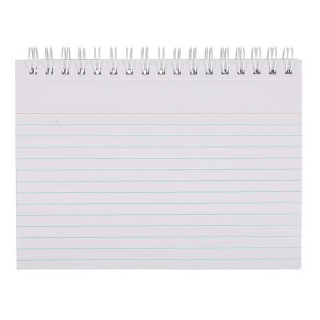 Concept 6x4 Spiral Ruled Index Cards - White - 50 Cards
