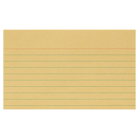 Concept 5 x 3 Ruled Record Cards - Colour - Pack of 100