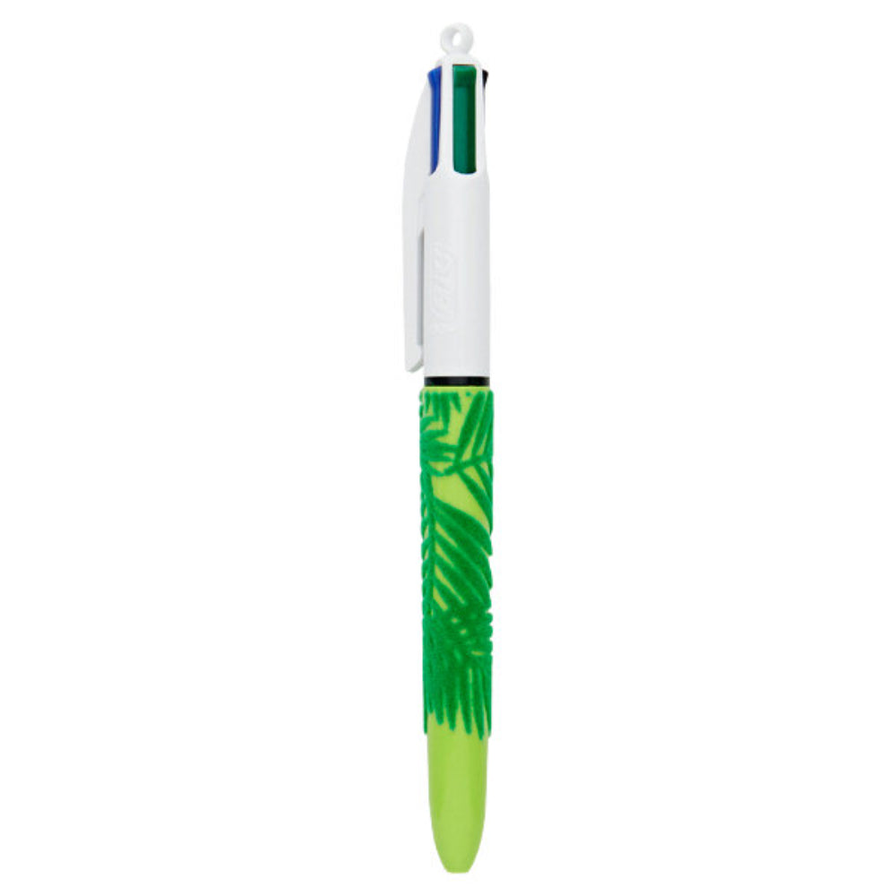 BIC 4 Colour Velours Ballpoint Pen - Jungle - Pack of 3