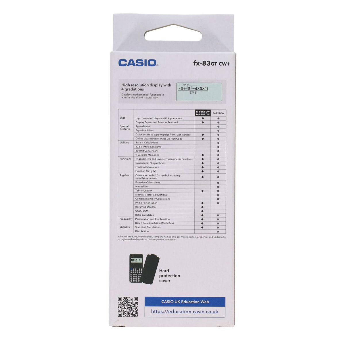 Casio Fx-83Gtcw Scientific Calculator - Black
