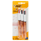 BIC 4 Colour Ballpoint Pen - Rose Gold - Pack of 3-Ballpoint Pens-BIC | Buy Online at Stationery Shop