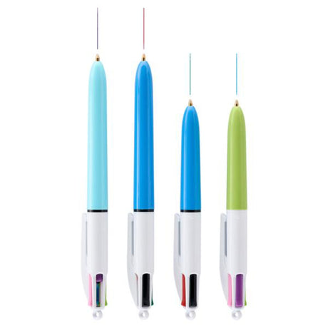 BIC 4 Colour Ballpoint Pens - Family Pack of 4-Ballpoint Pens-BIC | Buy Online at Stationery Shop