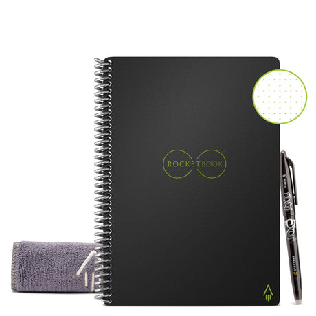 BIC A5 Rocketbook Core Executive Dotted - Black - 36 Pages-A5 Notebooks-BIC | Buy Online at Stationery Shop
