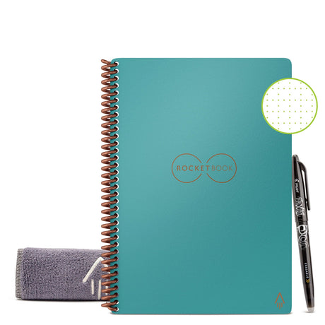 BIC A5 Rocketbook Core Executive Dotted - Teal - 36 Pages-A5 Notebooks-BIC | Buy Online at Stationery Shop