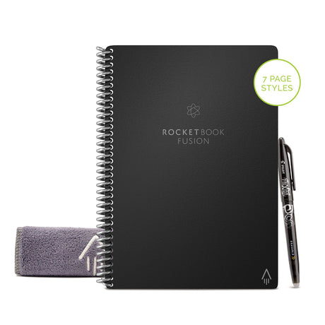 BIC A5 Rocketbook Fusion Executive - Black - 42 Pages-A5 Notebooks-BIC | Buy Online at Stationery Shop