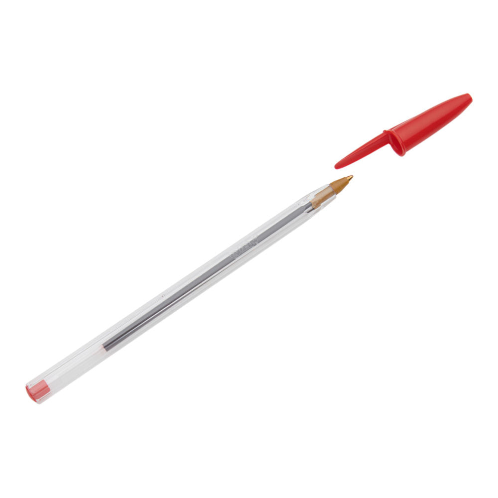 BIC Cristal Original Ballpoint Pen - Red-Ballpoint Pens-BIC | Buy Online at Stationery Shop