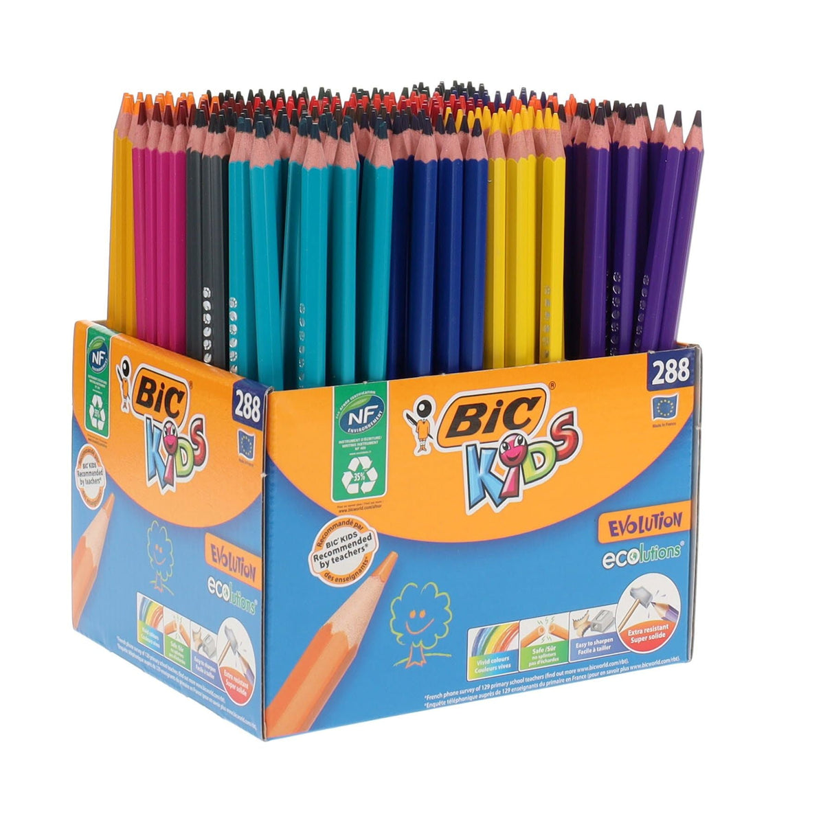 BIC Kids Evolution Colouring Pencils - Box of 288-Colouring Pencils- Buy Online at Stationery Shop UK