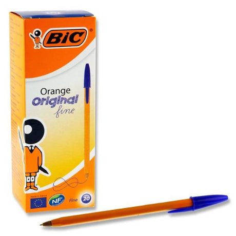 BIC Orange Original Fine Ballpoint Pen - Blue-Ballpoint Pens-BIC | Buy Online at Stationery Shop