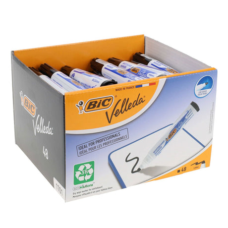 BIC Velleda Whiteboard Marker - Box of 48-Whiteboard Markers- Buy Online at Stationery Shop UK