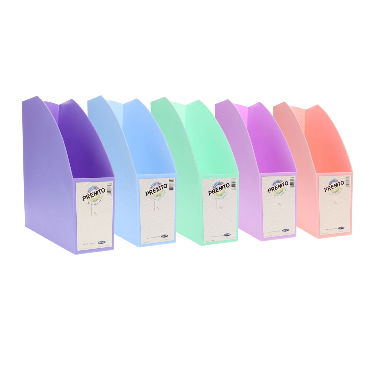 Premto Multipack | Magazine Organiser Solid Pastel - Pack of 5