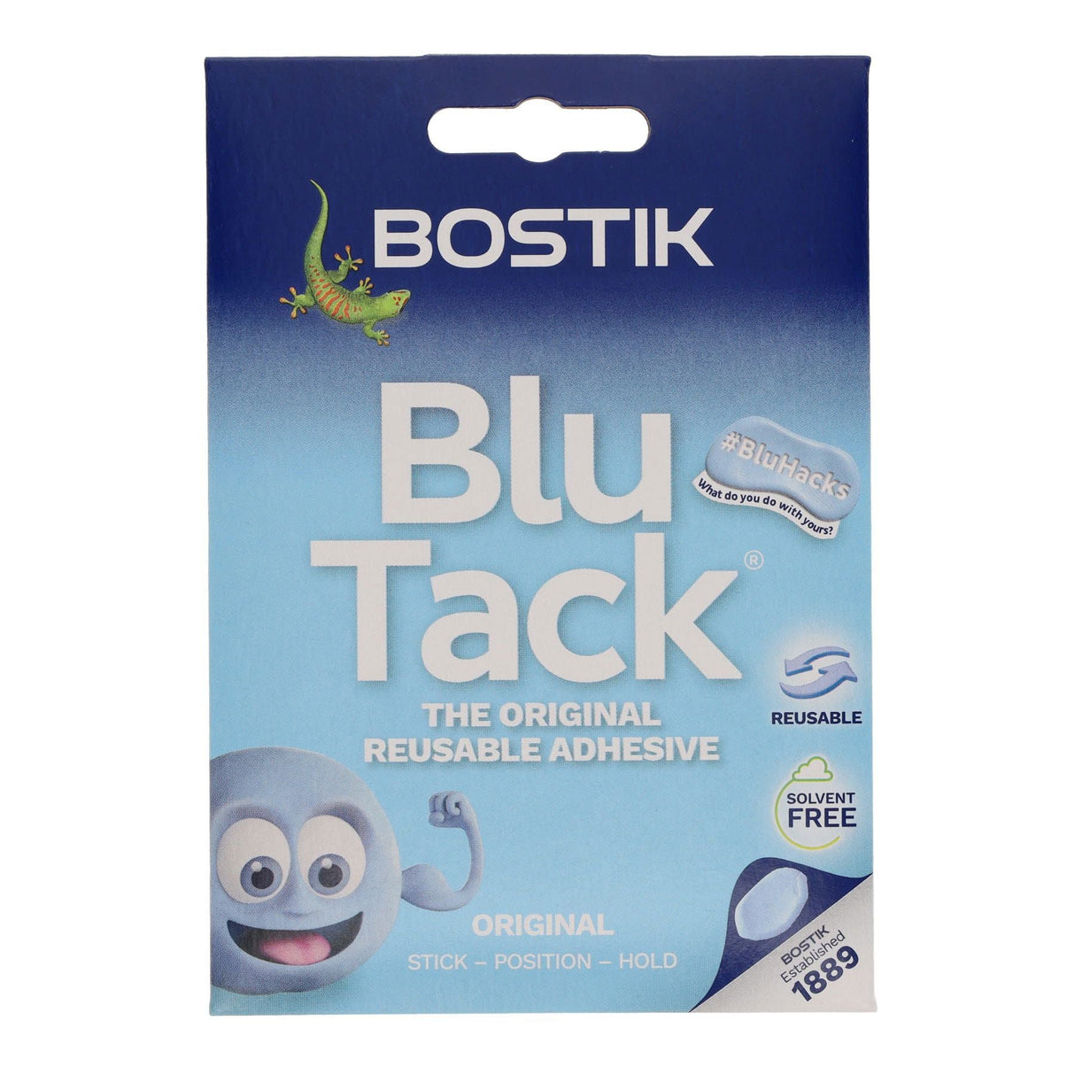 Bostik Blu Tack - Blue Original-Sticky Pads & Glue Dots-Bostik | Buy Online at Stationery Shop