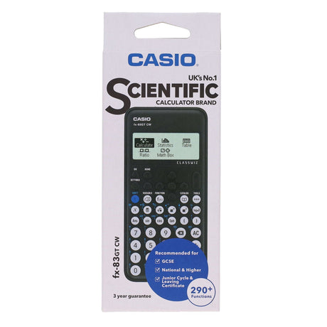 Casio Fx-83Gtcw Scientific Calculator - Black-Calculators-Casio|StationeryShop.co.uk
