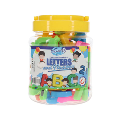 Clever KidszTub 68 Magnetic Abc Letters & Numbers-Educational Games-Clever Kidz|StationeryShop.co.uk