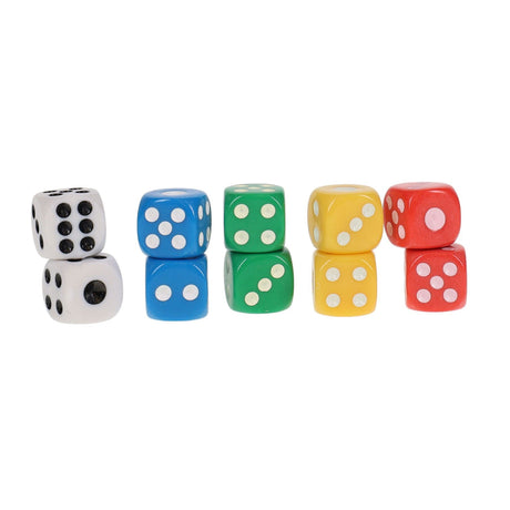 Clever Kidz Dice 5 Assorted - Pack of 10-Educational Games-Clever Kidz|StationeryShop.co.uk