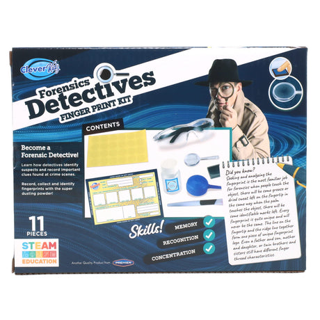 Clever Kidz Forensics Detectives Finger Print Kit-Kids Art Sets-Clever Kidz|StationeryShop.co.uk