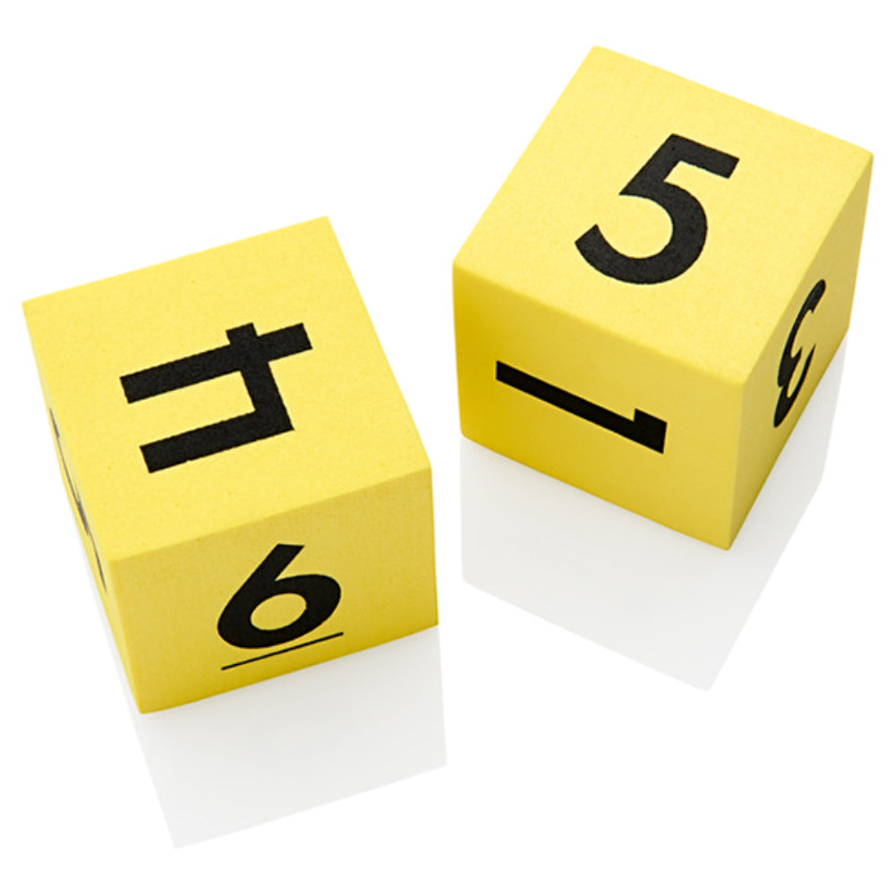 Clever Kidz Learn & Play - Number Dice - Pack of 2-Educational Games-Clever Kidz|StationeryShop.co.uk