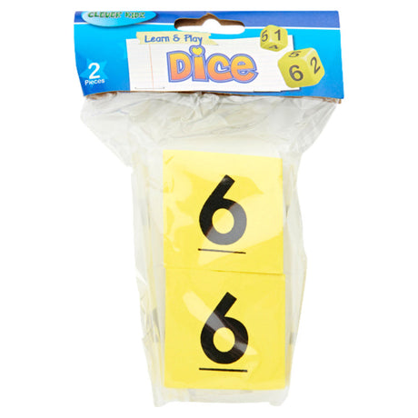 Clever Kidz Learn & Play - Number Dice - Pack of 2-Educational Games-Clever Kidz|StationeryShop.co.uk