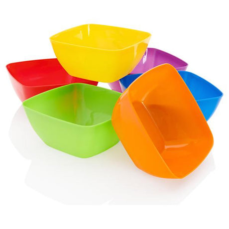 Clever Kidz Sorting Bowls - Square - Pack of 6-Educational Games-Clever Kidz|StationeryShop.co.uk