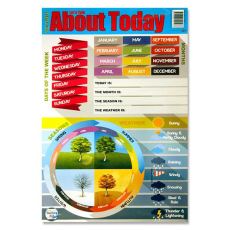 Clever Kidz Wall Chart - Weather-Educational Posters-Clever Kidz|StationeryShop.co.uk