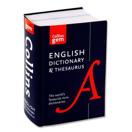 Collins Gem Dictionary & Thesaurus - English-Dictionaries-Collins|StationeryShop.co.uk