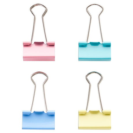 Concept 25mm Fold Back Binder Clips - Multicoloured - Pack of 4
