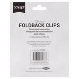Concept 25mm Fold Back Binder Clips - Multicoloured - Pack of 4-Paper Clips, Clamps & Pins-Concept|StationeryShop.co.uk