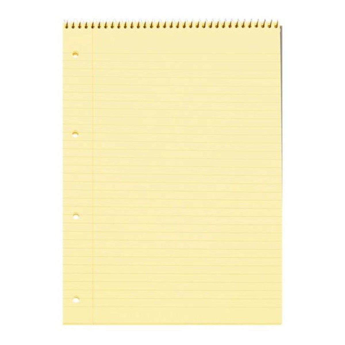 Concept A4 Spiral Visual Aid Memory Notebook - Canary - 160 Pages