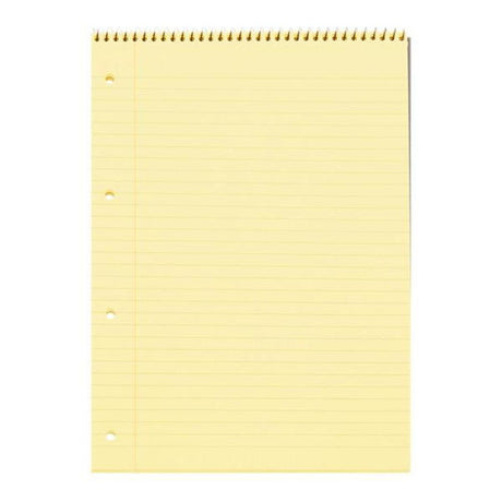 Concept A4 Spiral Visual Aid Memory Notebook - Canary - 160 Pages