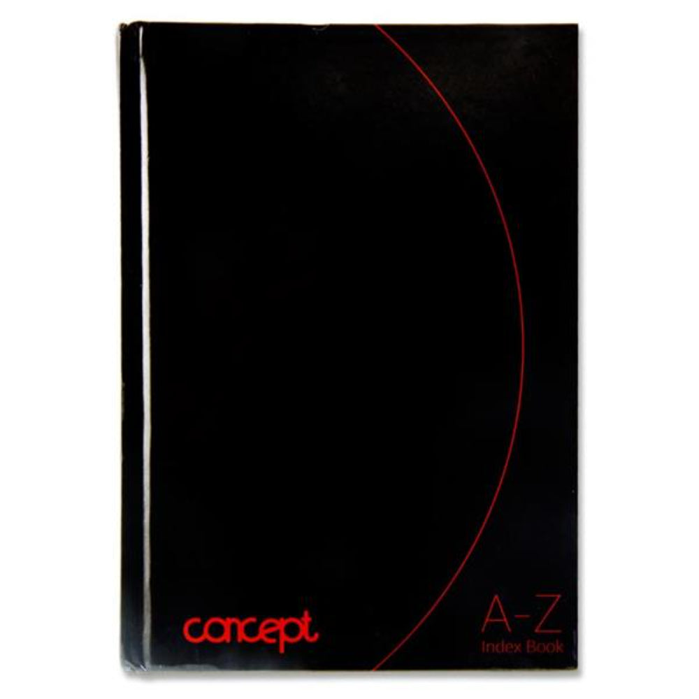 Concept A5 A-Z Index Book - 192 Pages-A5 Notebooks-Concept|StationeryShop.co.uk