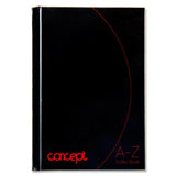 Concept A6 A-Z Index Book - 192 Pages-A6 Notebooks-Concept|StationeryShop.co.uk