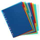 Concept Extra Strong Plastic Subject Dividers - 10 Dividers-Page Dividers & Indexes-Concept|StationeryShop.co.uk