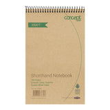 Concept Green 200mm x 126mm Spiral Shorthand Notebook from Recycled Paper - 160 Pages-Shorthand Notebooks-Concept Green|StationeryShop.co.uk