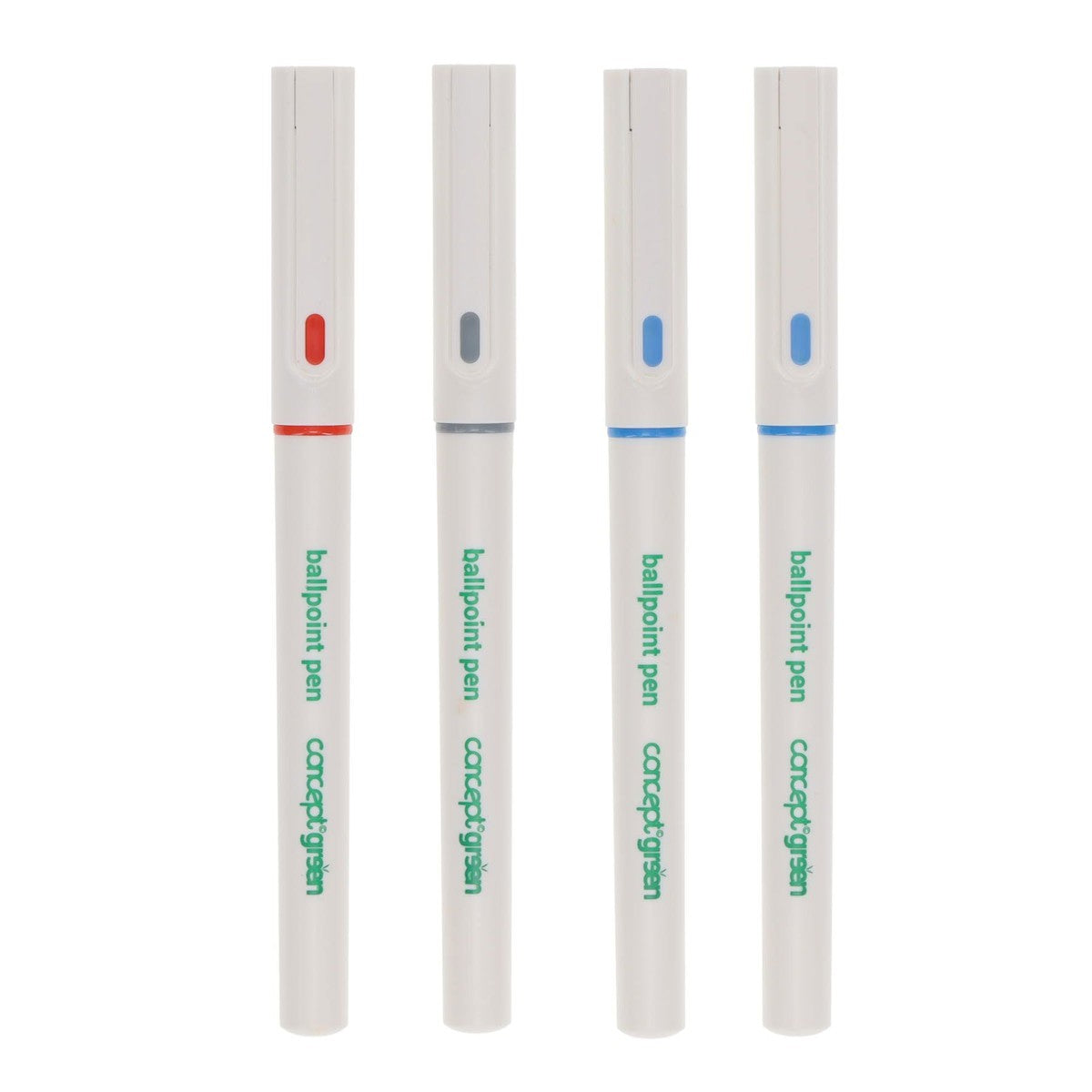 Concept Green Ballpoint Pen - 1mm - Pack of 4