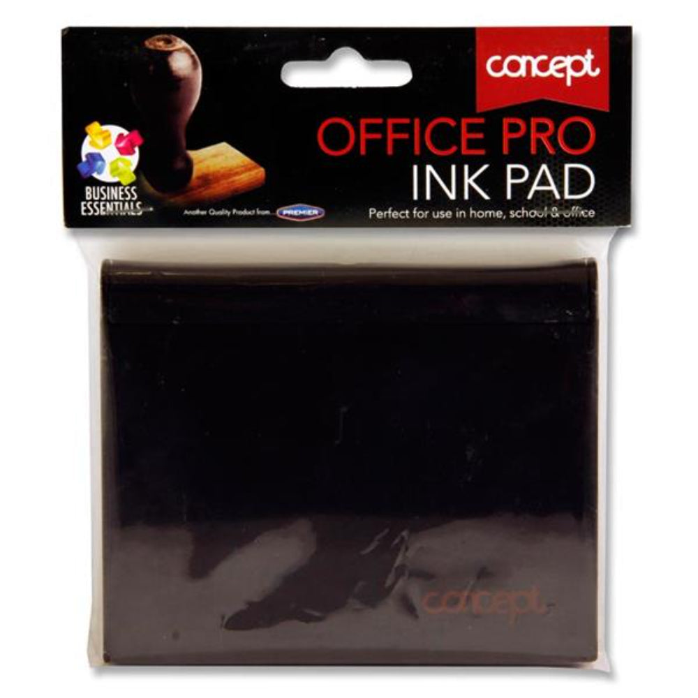 Concept Office Pro Ink Pad - Black Ink-Stampers & Inks-Concept|StationeryShop.co.uk