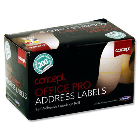 Concept Self-Adhesive White Address Labels - Pack of 200-Labels-Concept|StationeryShop.co.uk