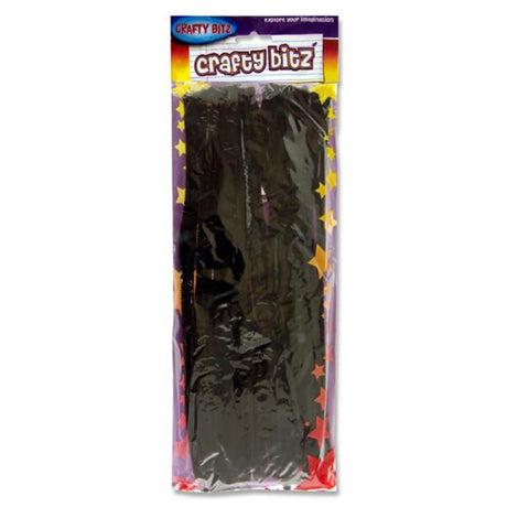 Crafty Bitz 12inch Pipe Cleaners - Black - Pack of 50-Pipe Cleaners-Crafty Bitz|StationeryShop.co.uk