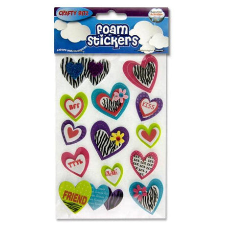 Crafty Bitz 3D Foam Stickers - Hearts