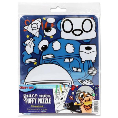 Crafty Bitz DIY Colouring Puffy Puzzle - Space