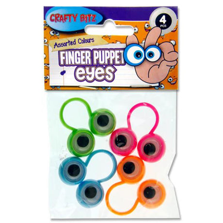 Crafty Bitz Finger Puppet Eyes - Set of 4-Goggly Eyes-Crafty Bitz|StationeryShop.co.uk
