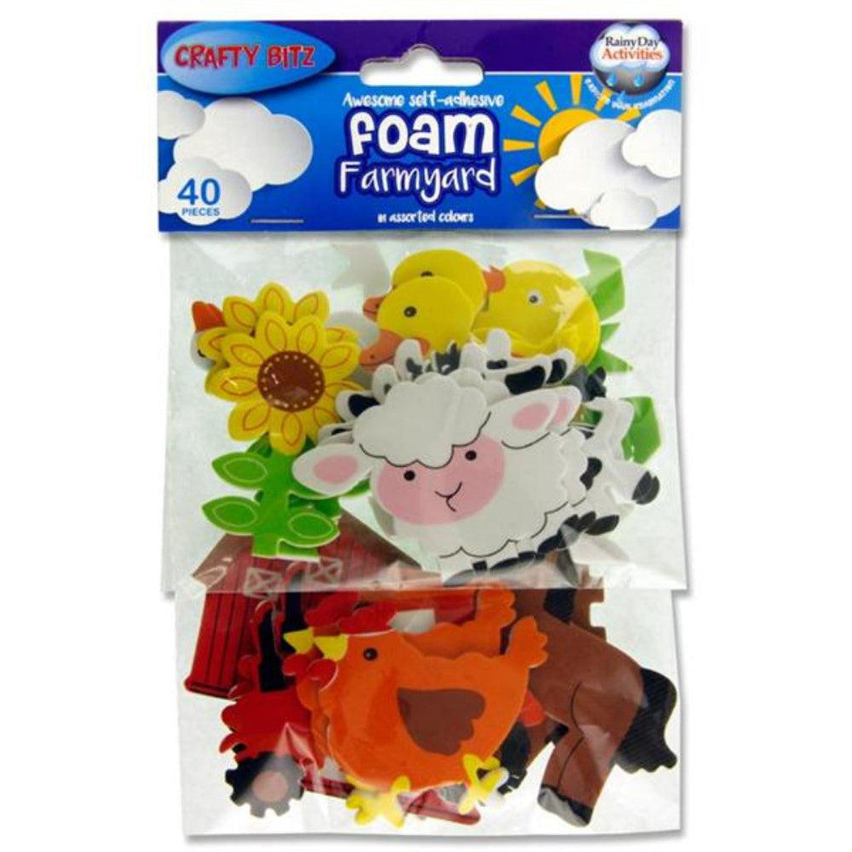 Crafty Bitz Foam Stickers - Farmyard - Pack of 40