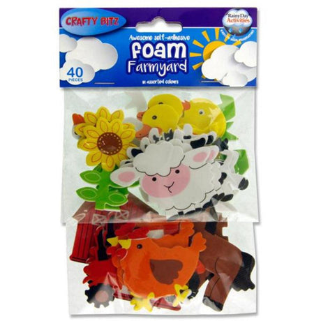 Crafty Bitz Foam Stickers - Farmyard - Pack of 40