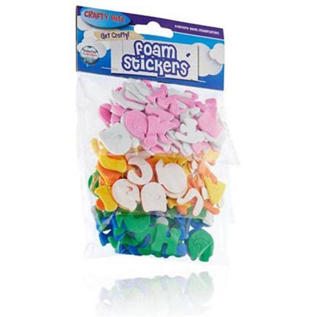 Crafty Bitz Self-Adhesive Foam Stickers - Letters - Pack of 125