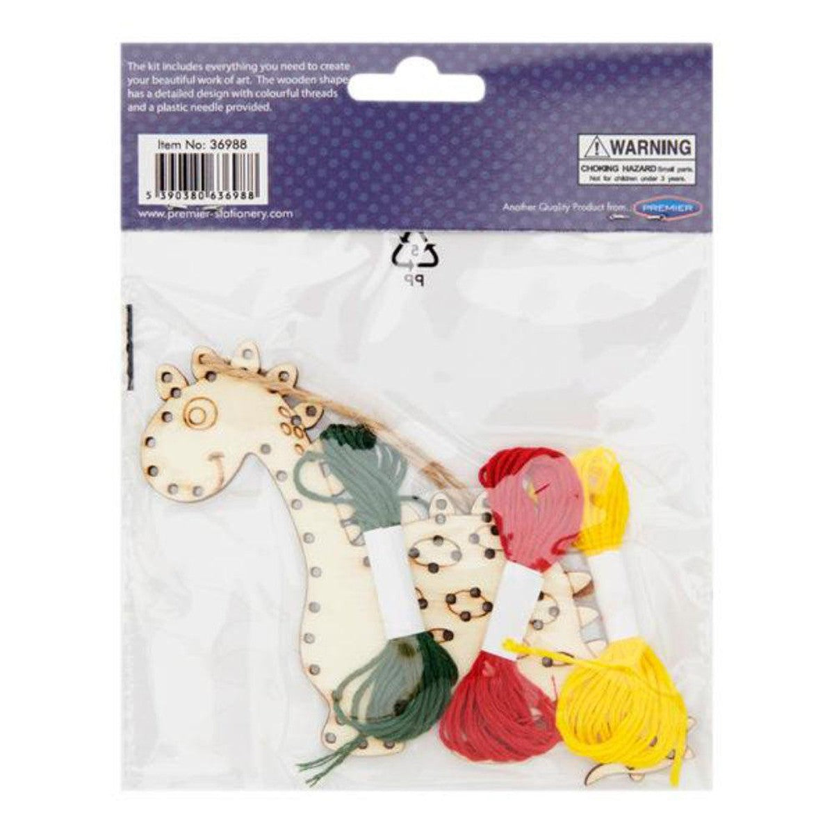 Crafty Bitz Wooden Threading Kit - Dino