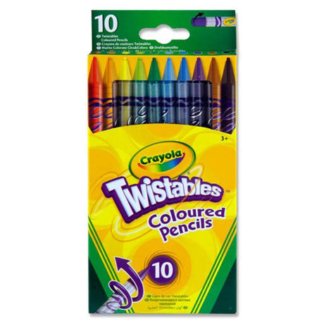 Crayola Twistables Coloured Pencils - Pack of 10-Colouring Pencils-Crayola|StationeryShop.co.uk