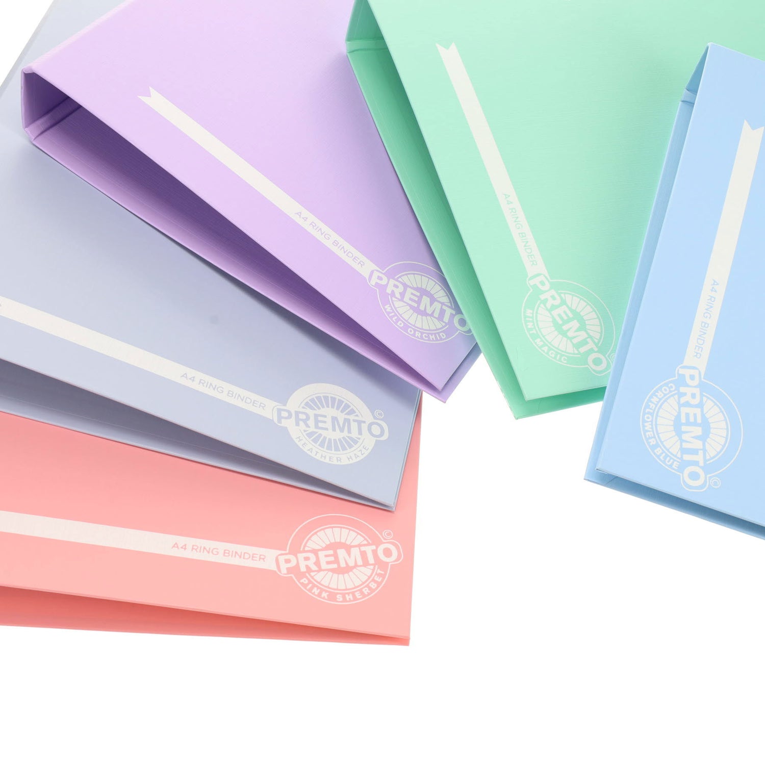 Premto Pastel Ring Binder - A4 - Pink Sherbet