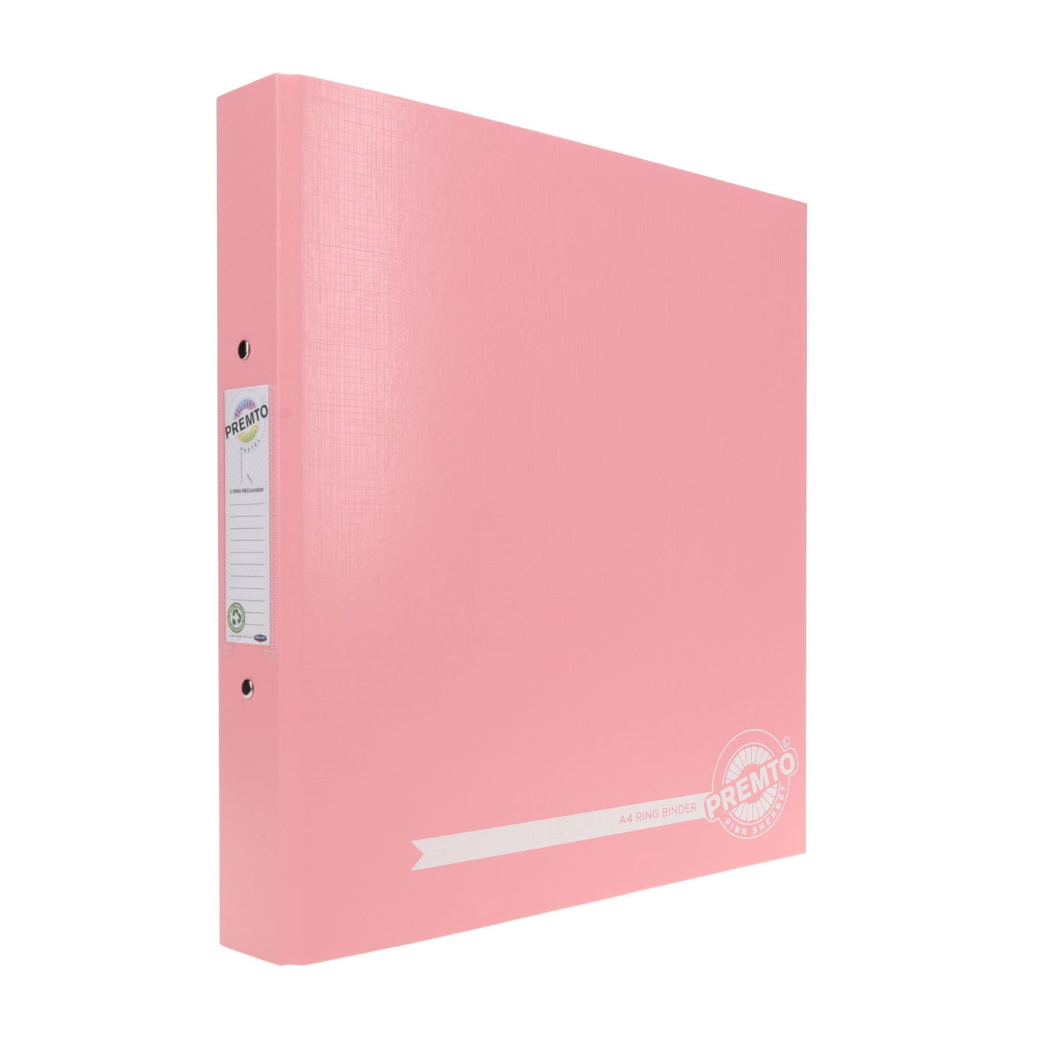 Premto Pastel Ring Binder - A4 - Pink Sherbet