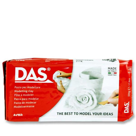 DAS Air Hardening Modelling Clay - White - 1/2kg-Modelling Clay-DAS|StationeryShop.co.uk