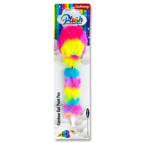 Emotionery Plush Ballpoint Pen - One Love Rainbow-Ballpoint Pens-Emotionery|StationeryShop.co.uk